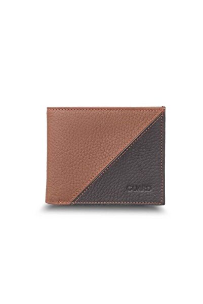 GUARD Tan / Brown Genuine Leather Horizontal Model Men's Wallet // Grd260225W...