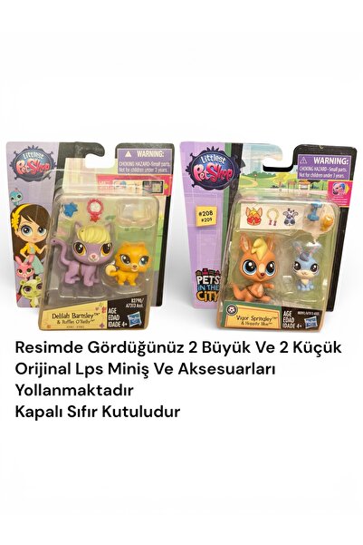 Littlest Pet Shop LPS Miniş 4’lü Figür Seti Kapalı Kutu Aksesuarlı Koleksiyon...