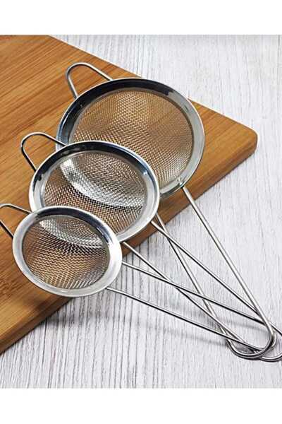 tafce مجموعة مكونة من 3 مصافي صغيرة، إكسسوارات مطبخ عملية ومتينة