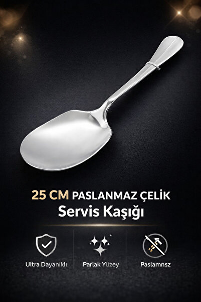 Single 4 Lü Paslanmaz Çelik Kaşık, Spatula, Kevgir, Servis Kaşığı Setimiz Isıya Dayanıklı Yanmaz Yapışmaz