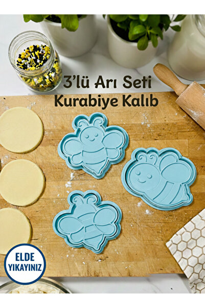 Filkorium3D Cute Bee Cookie Mold 6-7 cm |   3 Different Models |   3D Printin...