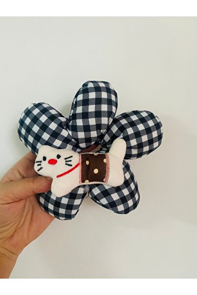 synshop Kawai Kedi Flower Puff Scrunchies pufoase pentru păr, cu elastic mare...