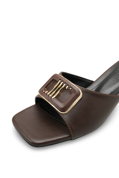 Riccon Ženske štikle Papuče 0012201 Smeđe