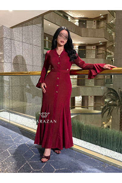 Warazan Soft dress with a waist belt - Free size