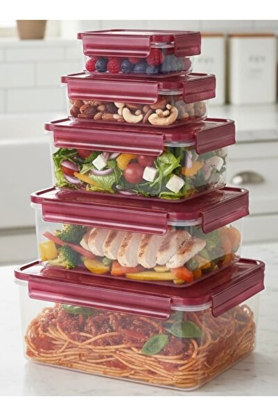 HUTUL AL JAZIRA Food Storage Containers Square Set of 5 6000ML, 3800ML, 2000M...