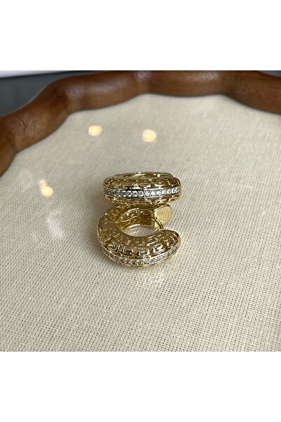 Çelik Taşlı Halka Küpe Xuping