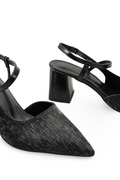 Riccon Pantofi de damă cu vârf ascuțit și spate deschis pantofi cu toc 001202...