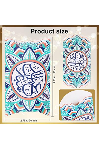 X LOT 12pcs Ramadan Eid Gift Bags Money Envelopes Treat Bags Ramadan Eid Part...