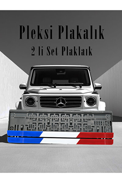 WOODDOOM Fransa Bayraklı Plakalık Pleksi