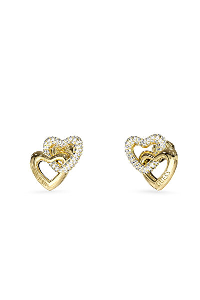 Guess 15mm heart links studs