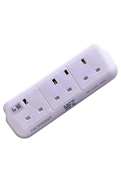 Microdigit M22002 3-Socket Wall Power Strip