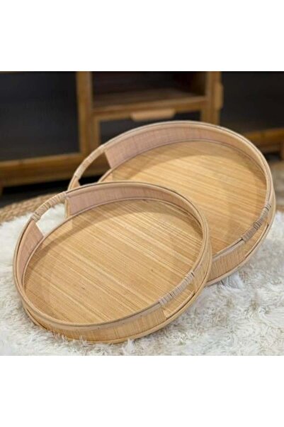SPR Rattan Wood Serving Tray