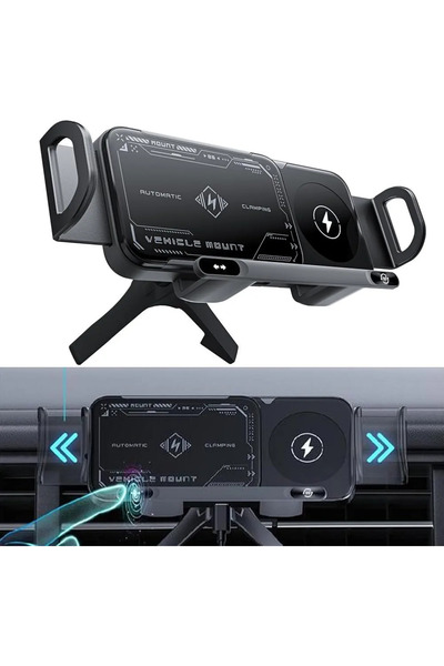 Fogy Kablosuz Araç Şarj Cihazı-Samsung Z Fold ve Z Flip Serisi için Uyumlu 15...