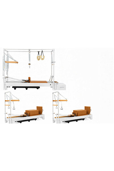 RN 1 Combo Cadillac ve 2 Adet Tower Reformer Stüdyo Paket Beyaz Kasa 1. Sınıf...