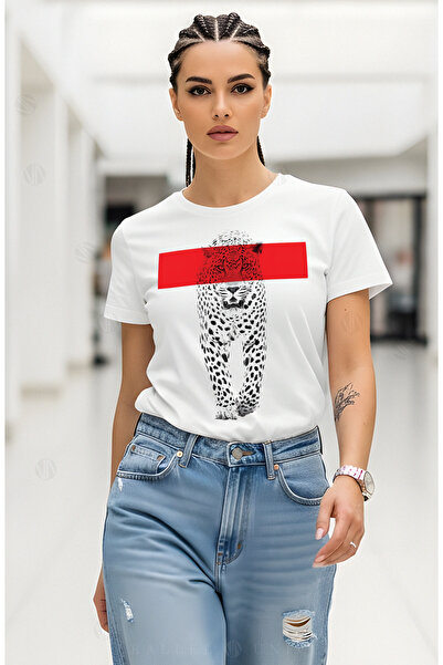 PARUNIV Leopard women's t-shirt, cool style, fashion