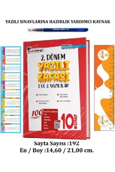 Kafa Dengi Yayınları 10. Sınıf 2. Dönem Yazılı Kafası 1. ve 2. Yazılılar+Sezg...
