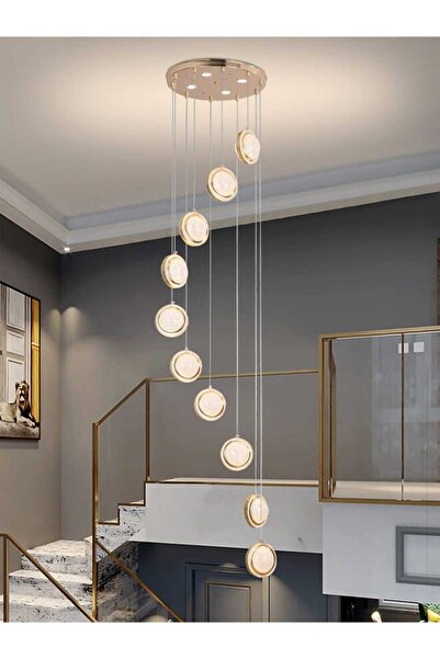 best power Luxury 10 Lamps Dimmable LED Chandelier