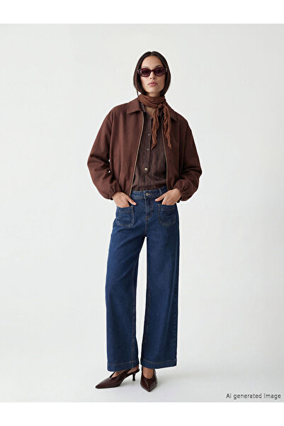 LC Waikiki Nevavm Wideleg Women's Jean Pants with a Difference