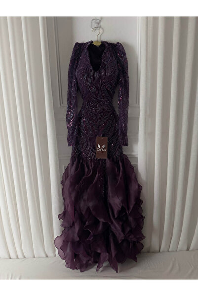 Ora Purple evening dress