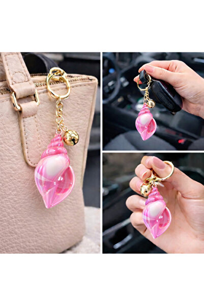 Erzi Σχέδιο Sea Shell Μπρελόκ – Ιριδίζον χρώμα Ç Τσάντα και αξεσουάρ κλειδιού...