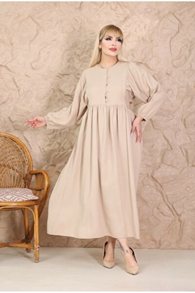 Te&Te Rochie de damă din țesătură de muselină, mărime mare