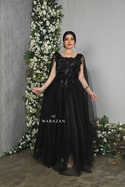 Warazan فستان سهرة طويل تل مورد للمناسبات