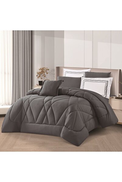 HOURS Horse 7-piece double bed set – elegant plain design and luxurious softn...