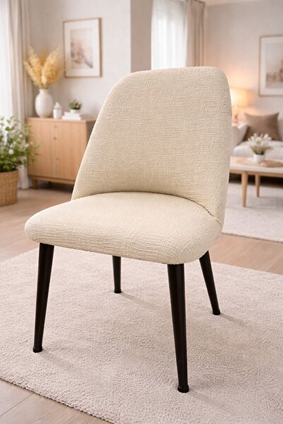 beyvetçe Jakarli kumaş çubukdesen ( 6 adet ) büyük oval sandalye kılıfı,likra...