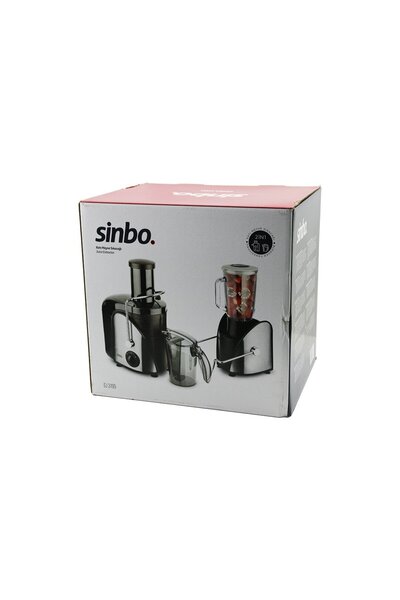 Greathings سينبو SJ-3195 مجموعة خلاط فواكه وخضروات ساخنة (600 واط) (وعاء عصير...