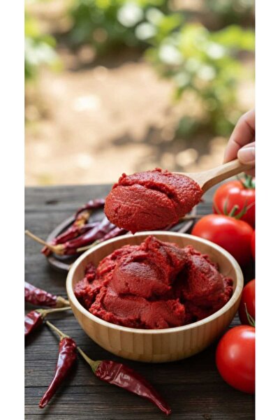 Egenin Yeşili Manisa Yöresel Biber salçası 1KG (Güneşlenmiş)