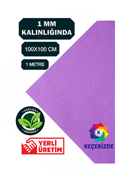 KeçeBizde Felt 1 mm Thick 1 Meter Lila
