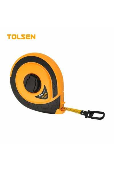 TOLSEN Tools Fibreglass Measuring Tape 50 m x 15 mm Model 35019
