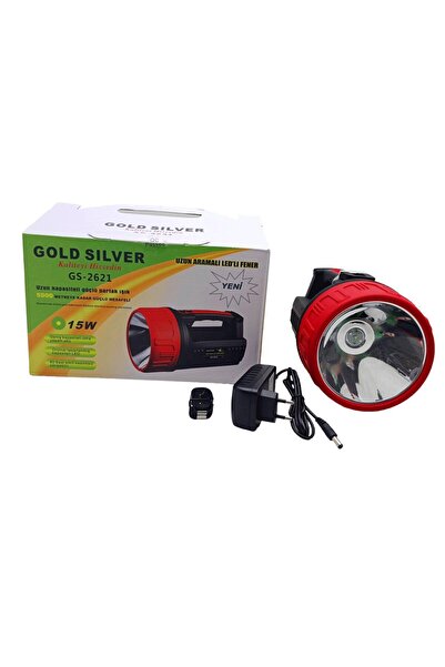 Greathings GOLD SİLVER GS-2621 15W LED 2İN1 UZUN ARAMALI ADAPTÖR ŞARJLI EL FE...