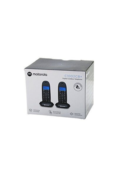 Greathings MOTOROLA C-1002CB (2 BUCĂȚI) (NEGRU) (DIGITAL) (FĂRĂ FIR) TELEFON ...