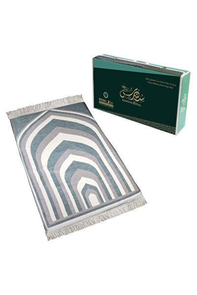 SUNDUS Royal Turkish Prayer Mat with 3-Layer Memory Foam – Luxury Islamic Pra...