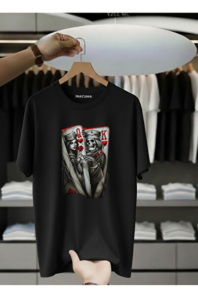İnazuma Outdoors Unisex Oversize Βαμβακερό T-shirt με στάμπα και κοντό μανίκι...