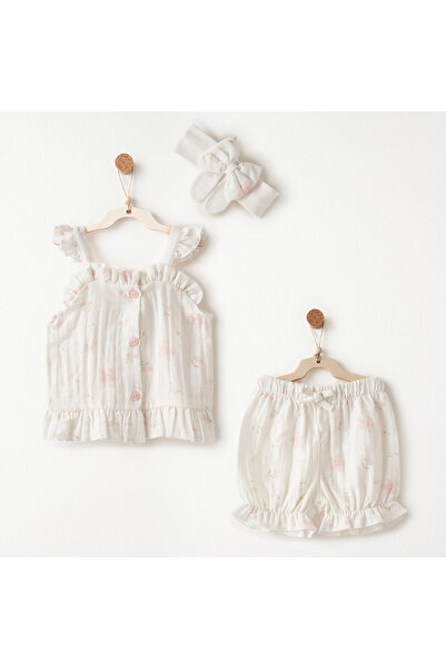 andywawa Lovely Day 3 Piece Baby Muslin Set Ac26615