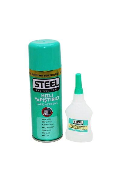 Greathings STEEL CK-5418 (400ML+70GR=GRATU) ADEZIV RAPID (MDF-LEMN-METAL- pie...