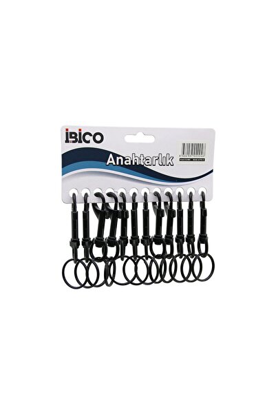 Greathings İBİCO İ12-004 (CU INEL ROTUND) (NEGRU) (CLASIC) (METAL) BRELOC (CU...