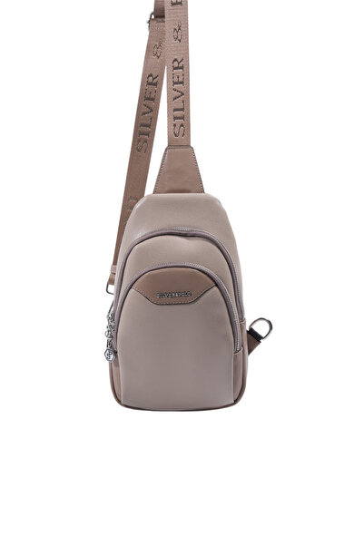 Silver Polo Silver & Polo Sp959 Women's Body Bag Plain Dark Beige-Latte