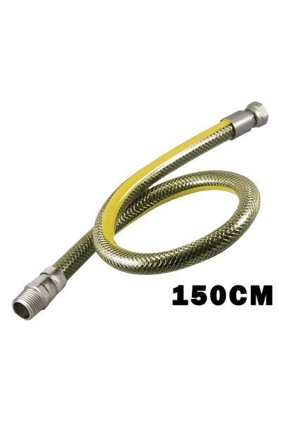 Greathings TURCONN (150CM) (FURTUN PENTRU GAZ NATURAL) FLEX OȚEL ÎMPLETIT*25