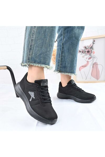 Tmall Pantofi sport pentru femei, textil, D1473, negru