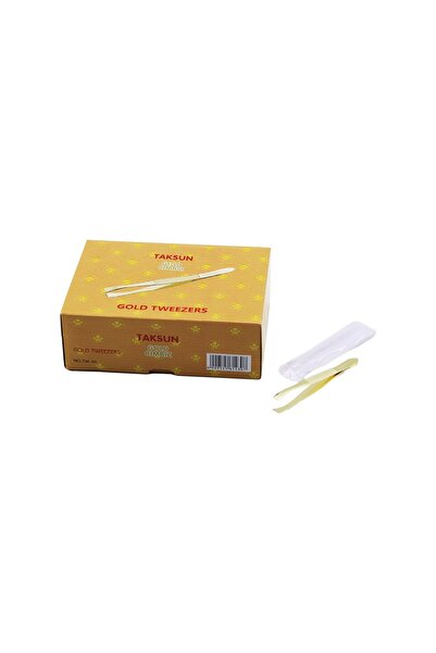 Greathings TAKSUN TW-30 (ZLATNA) METALNA PINCETA (SA PROZIRNIM PVC POKLOPCOM)...