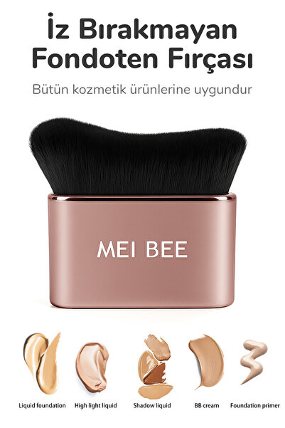 özgürce Vücut ve yüz makyaj fırçası, bronzlaştırıcı ve fondöten uygulama için