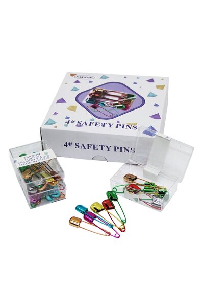 Greathings TAKSUN БЕЗПЕЧНІ ШПИЛЬКИ (КОЛЬОРОВІ) (12 ШТ.) ШПИЛЬКА З ГАЧКОМ*12X50
