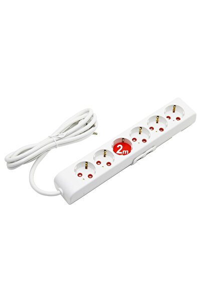 Greathings RI-TECH ( 6LI - 2MT ) CABLU DE PRELUNGIRE ȘI PRIZĂ DE GRUP CU ÎMPĂ...