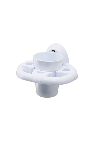 Greathings فرشاة أسنان QLUX L-00617 DECO (بلاستيك أبيض) (قابلة للالتصاق وتثبي...