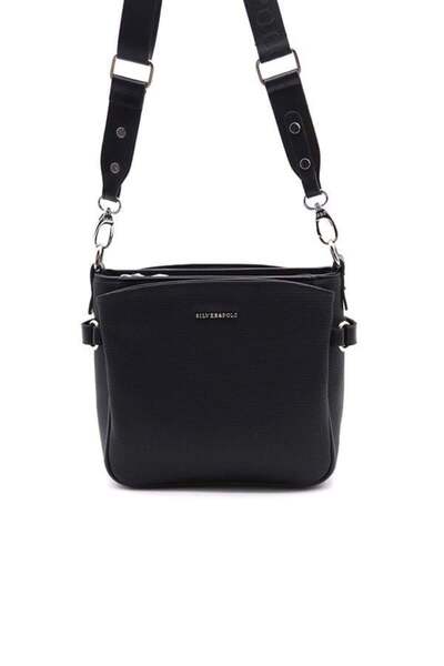 Silver Polo Silver & Polo SP884 Γυναικείο Τσάντα χιαστί Honeycomb Μαύρο-Μαύρο