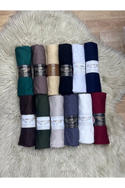 ALDAİR 10 Pcs Combed Cotton Shawl Plain