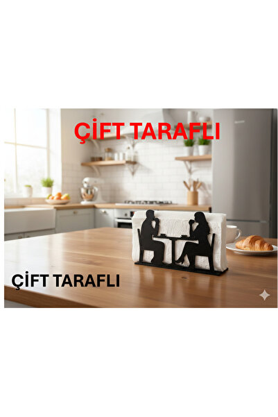 B2 Studio Romantik Çift Figürlü Dekoratif Peçetelik Modern Masaüstü Peçete Tu...